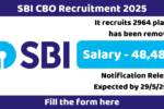 SBI CBO Recruitment 2025